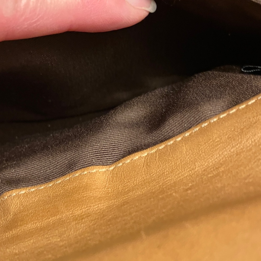 Coach Hampton Tan Suede Wristlet with Buckle 4754 - Picture 10 of 11